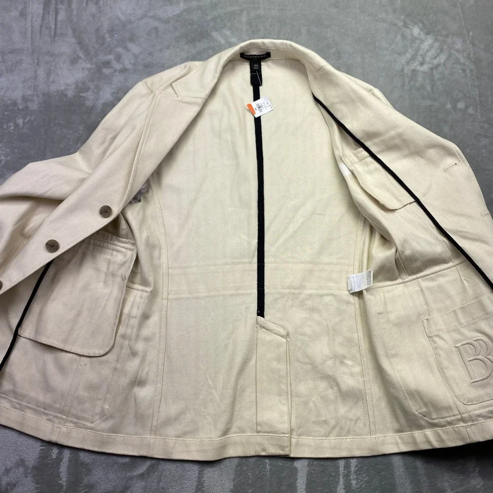 Banana Republic Corbel Tailored-Fit‎ Utility Blazer Jacket 38S Mens Business NWT